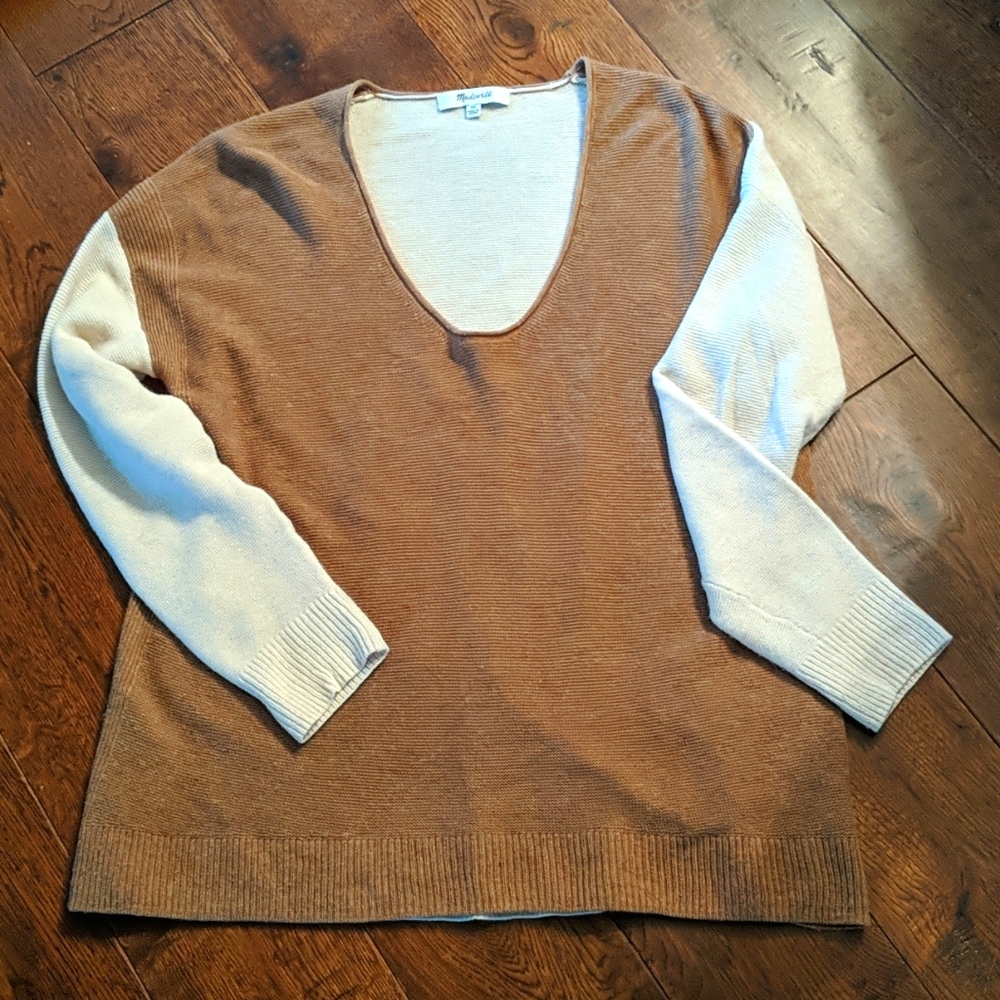 Madewell!  Lightweight Color block sweater Sz XS